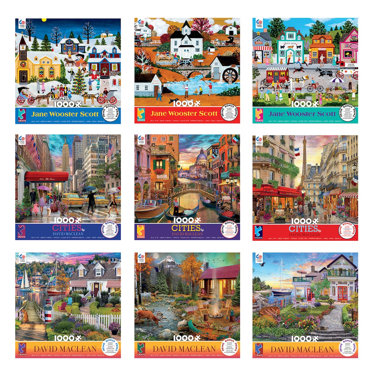 Assorted Various Artist 1,000-Piece Jigsaw Puzzle